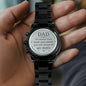 Dad No matter how much time passes - Engraved watch