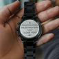 Counting Down The Seconds Engraved Watch