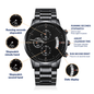 Dad No matter how much time passes - Engraved watch