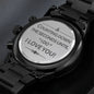 Counting Down The Seconds Engraved Watch