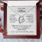 To My Loving Mom | I Love You With All My Heart - Forever Love Necklace