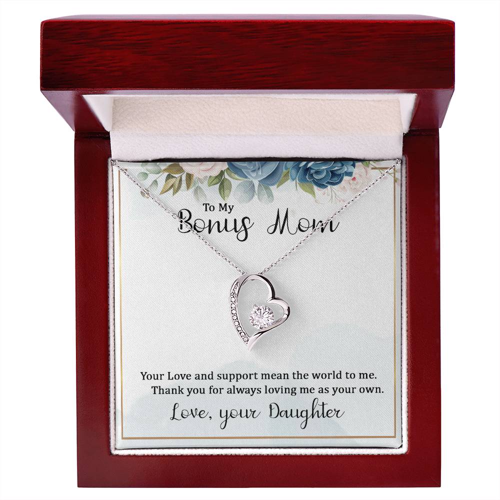 To my bonus mom necklace