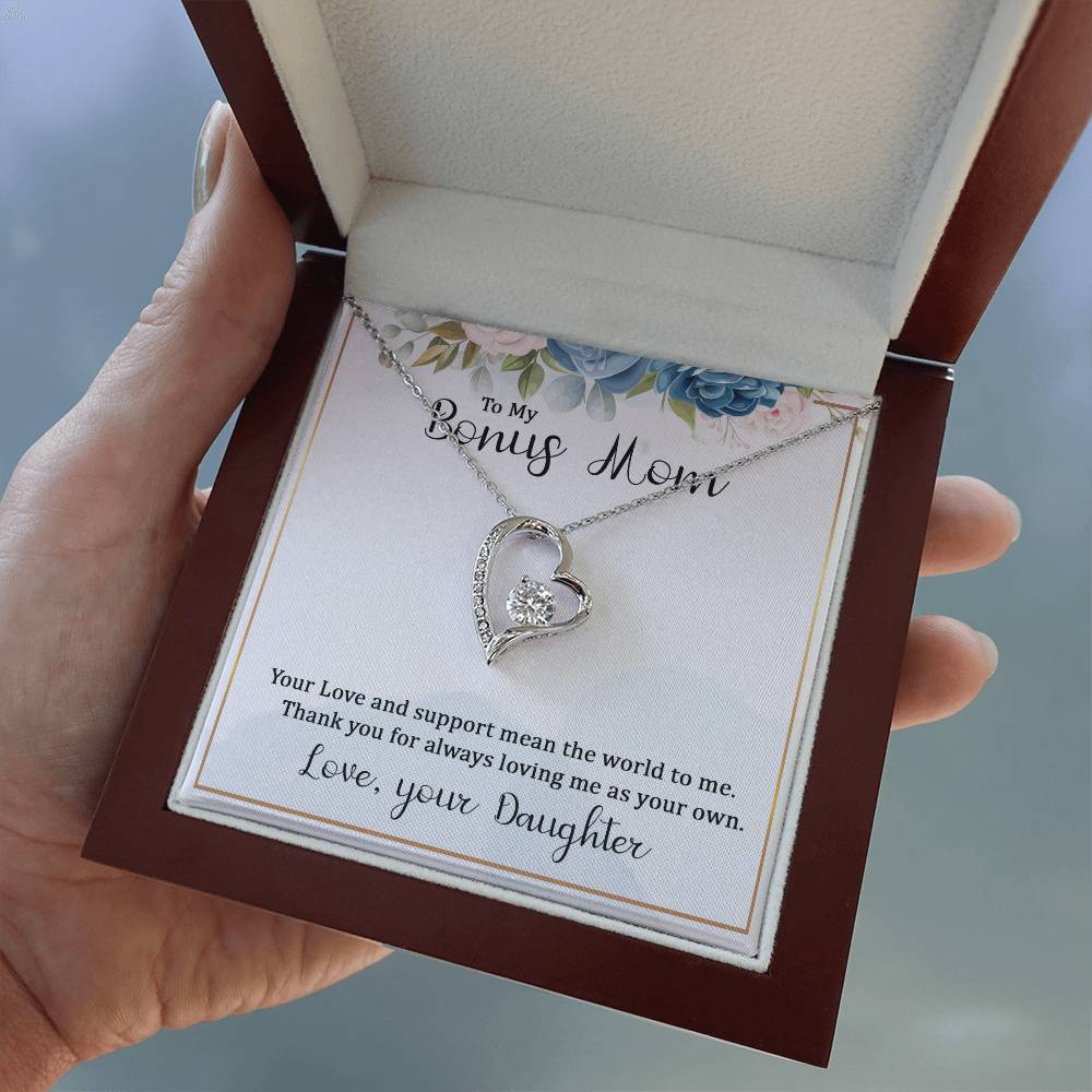 To my bonus mom necklace