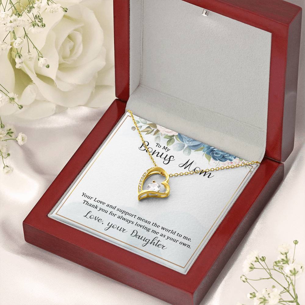 To my bonus mom necklace