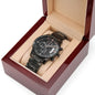 Dad No matter how much time passes - Engraved watch
