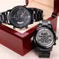Dad. Thanks For Always Showing Me The Way Engraved Watch
