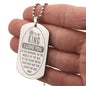 To My King. I Love You Dog Tag Necklace