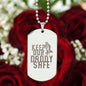 Keep Our Daddy Safe Dog Tag