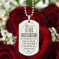 To My King. I Love You Dog Tag Necklace