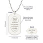 Dad. No Matter How Much Time Passes Dog Tag Necklace