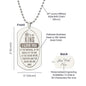 To My King. I Love You Dog Tag Necklace