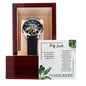 Genuine Black Leather Men's Watch - My love