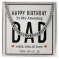 Personalized & Engraved Happy Birthday Dad Chain