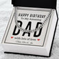 Personalized & Engraved Happy Birthday Dad Chain