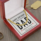 Personalized & Engraved Happy Birthday Dad Chain