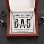 Personalized & Engraved Happy Birthday Dad Chain