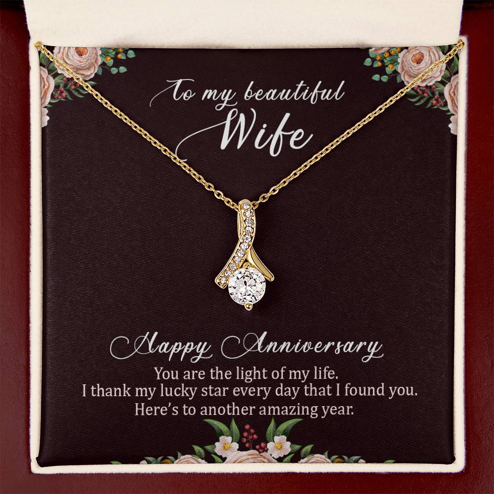 To my beautiful wife necklace