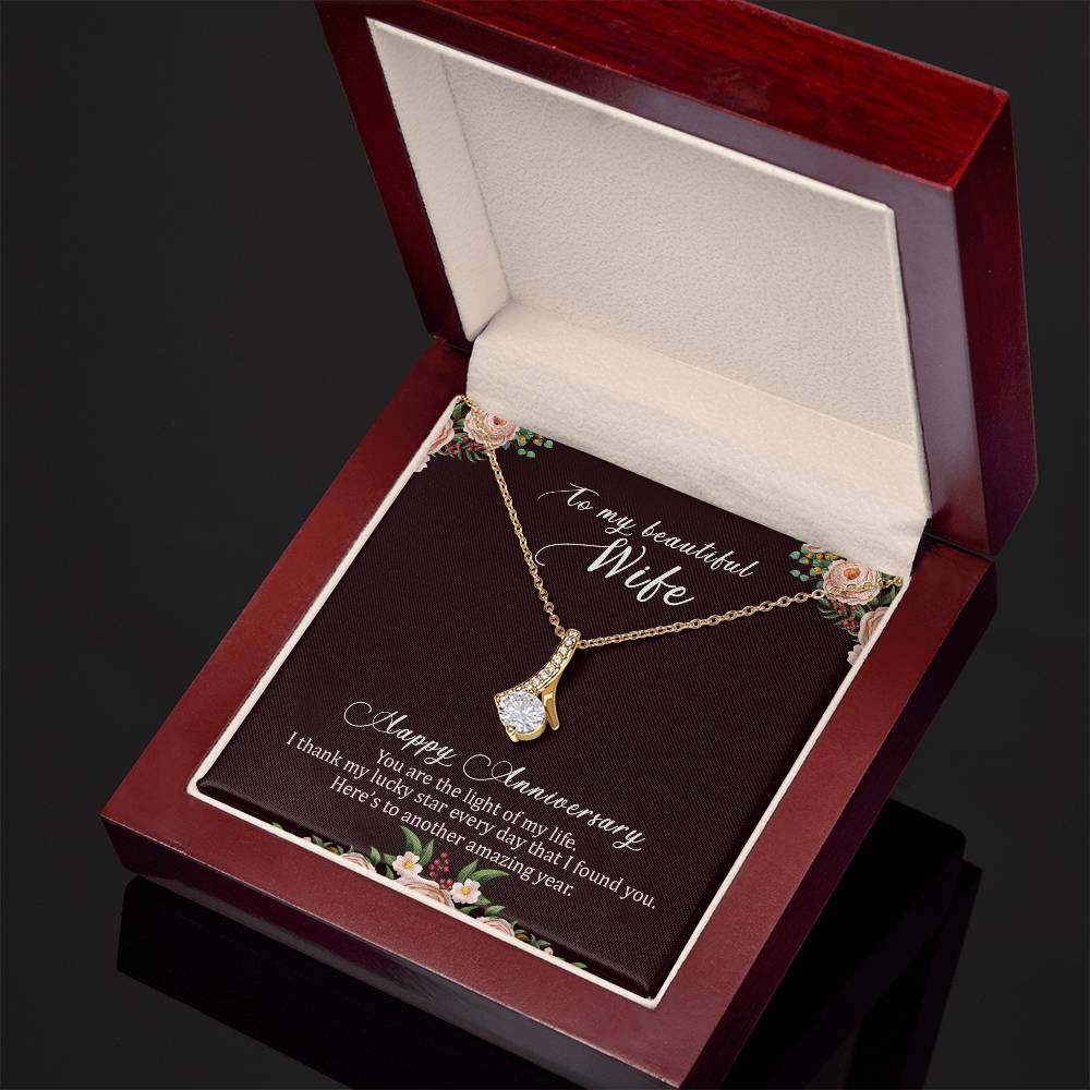 To my beautiful wife necklace
