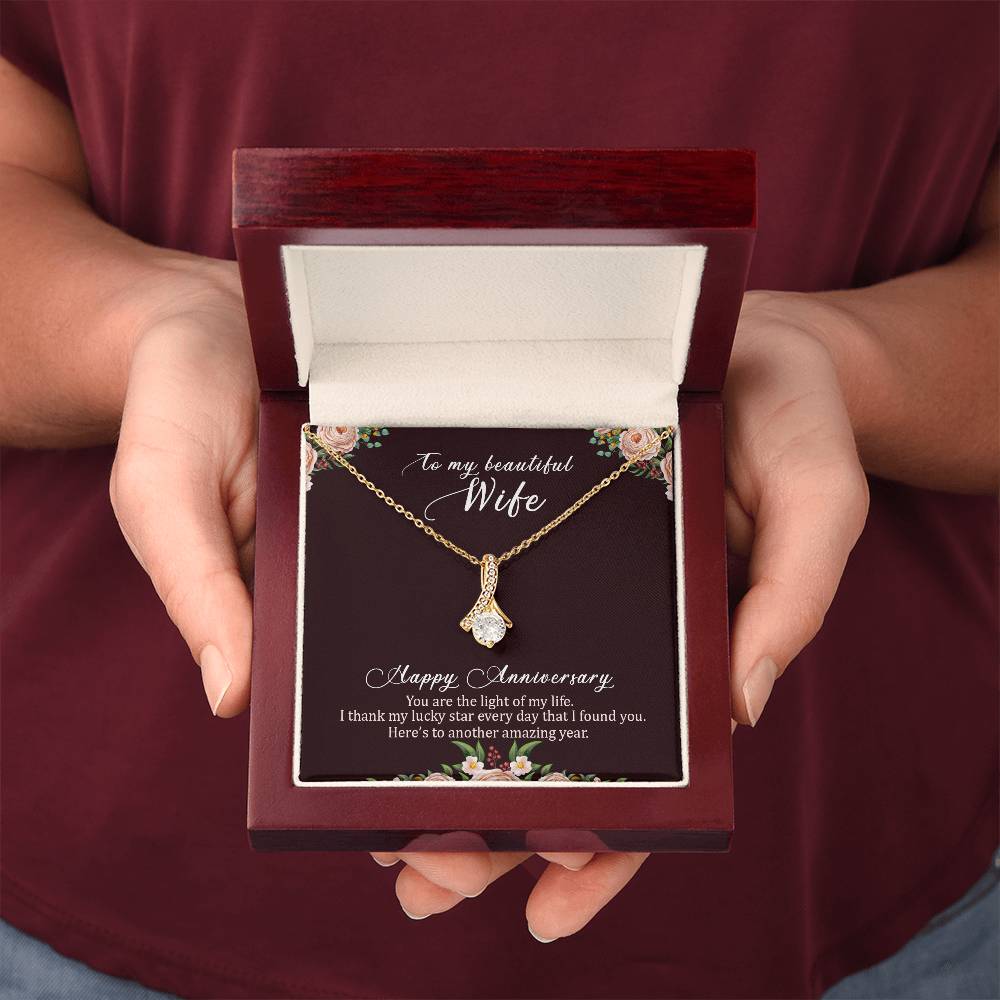 To my beautiful wife necklace