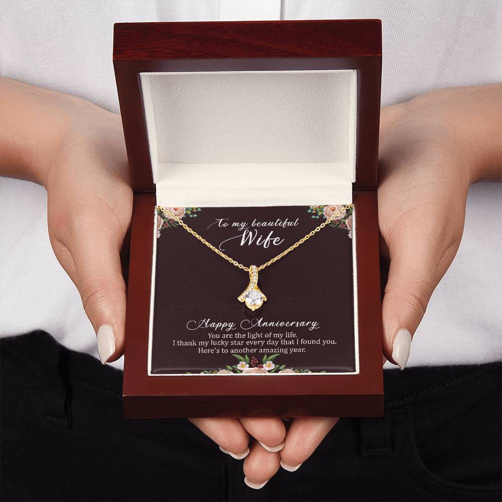 To my beautiful wife necklace