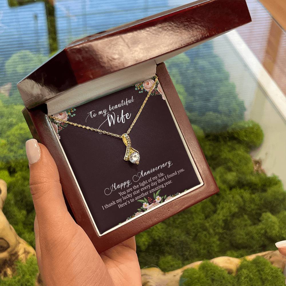 To my beautiful wife necklace