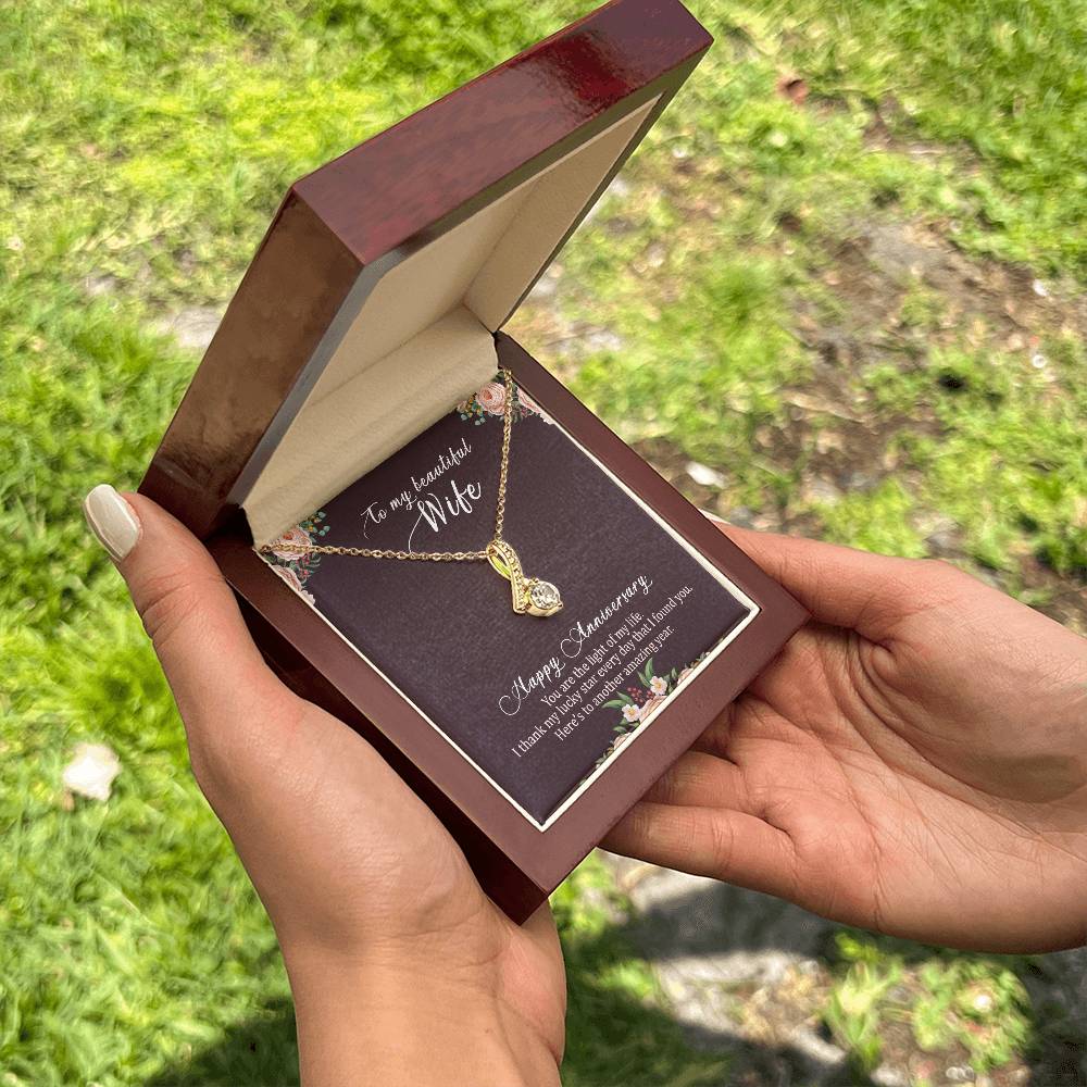 To my beautiful wife necklace