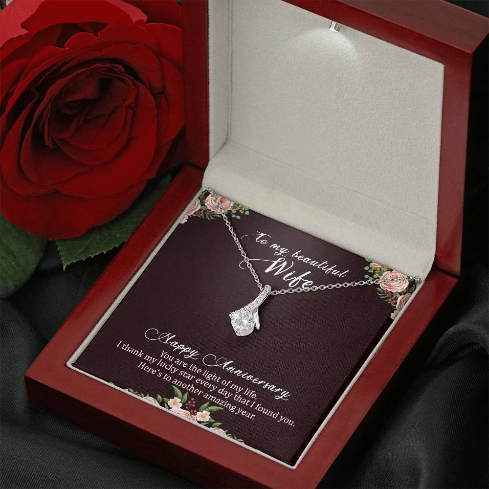 To my beautiful wife necklace
