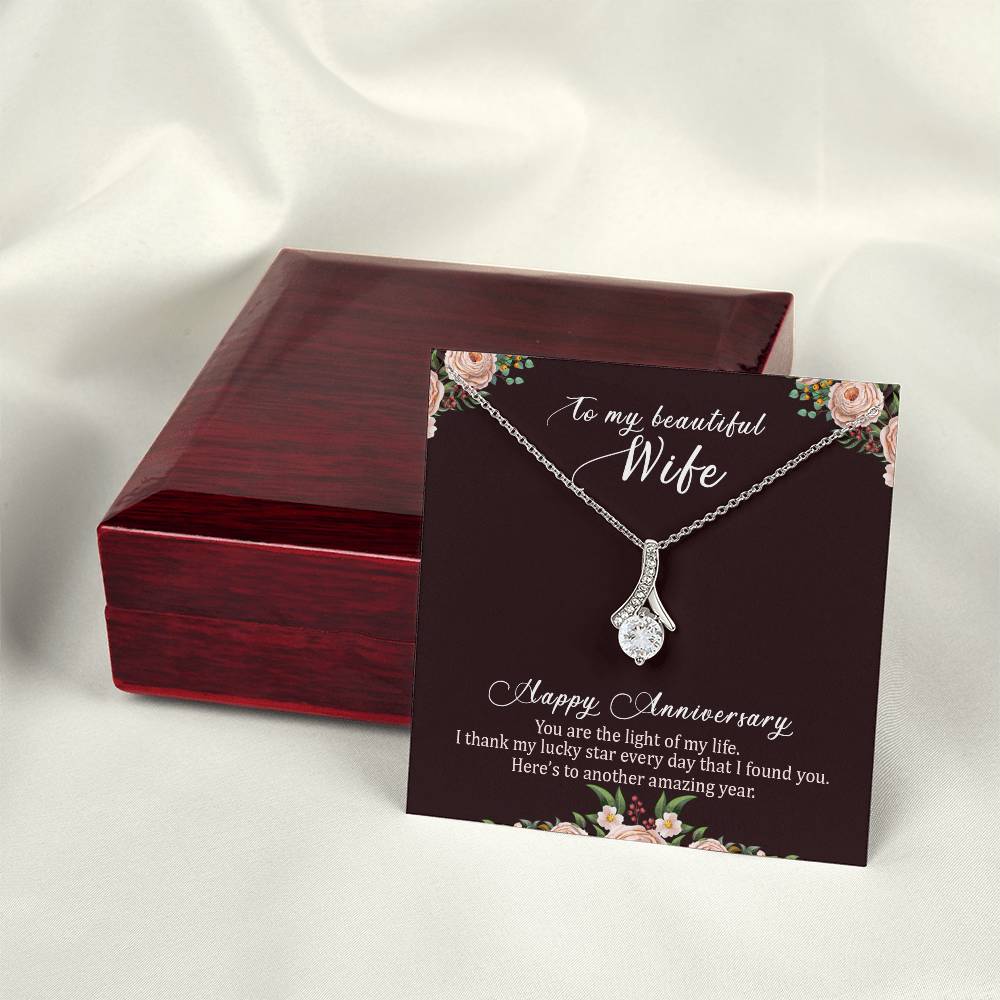 To my beautiful wife necklace