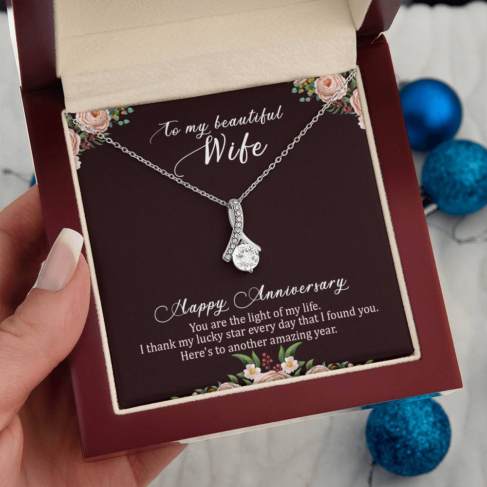 To my beautiful wife necklace