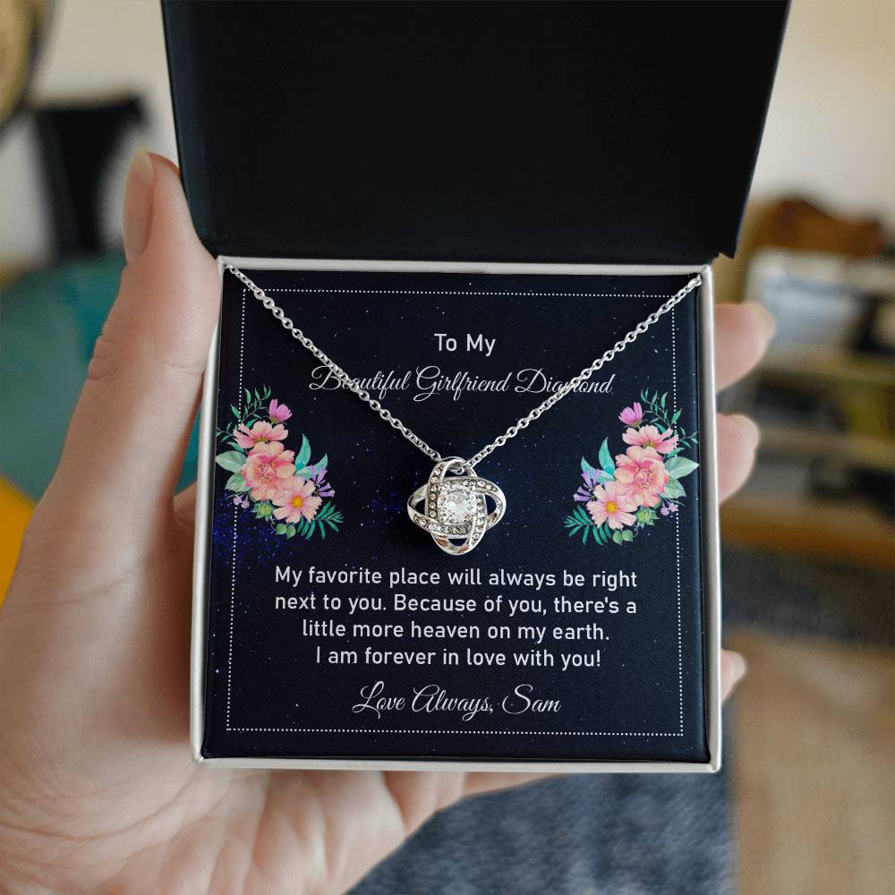 Personalized - My favorite place will always be right next to you necklace