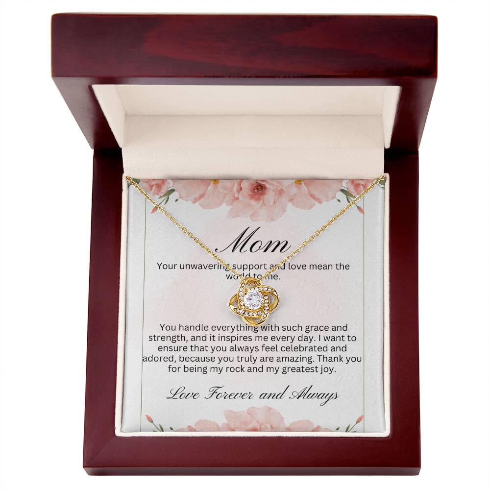 Your unwavering support and love mean the world to me necklace