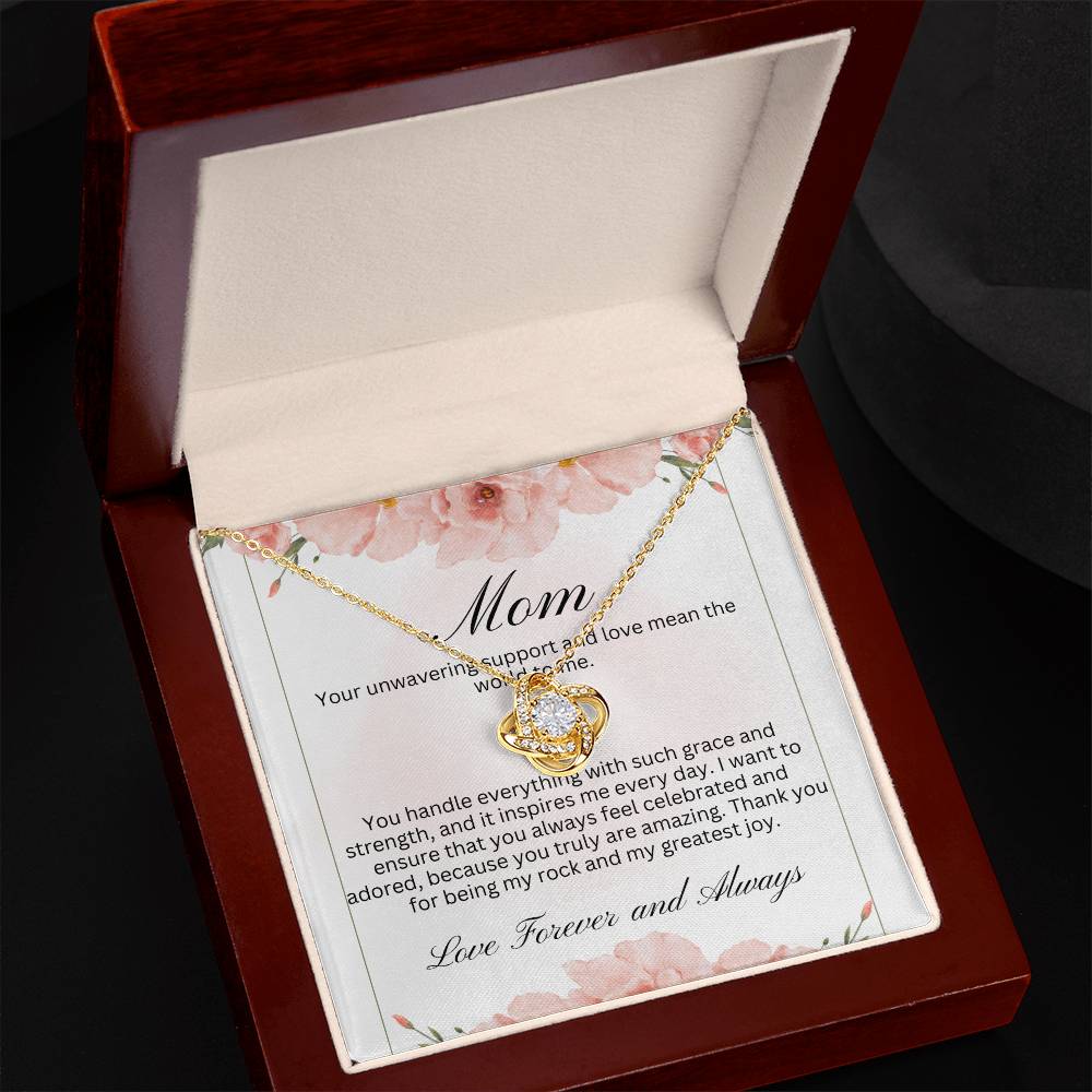 Your unwavering support and love mean the world to me necklace