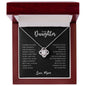 To My Daughter | I Will Always Carry You In My Heart - Love Knot Necklace