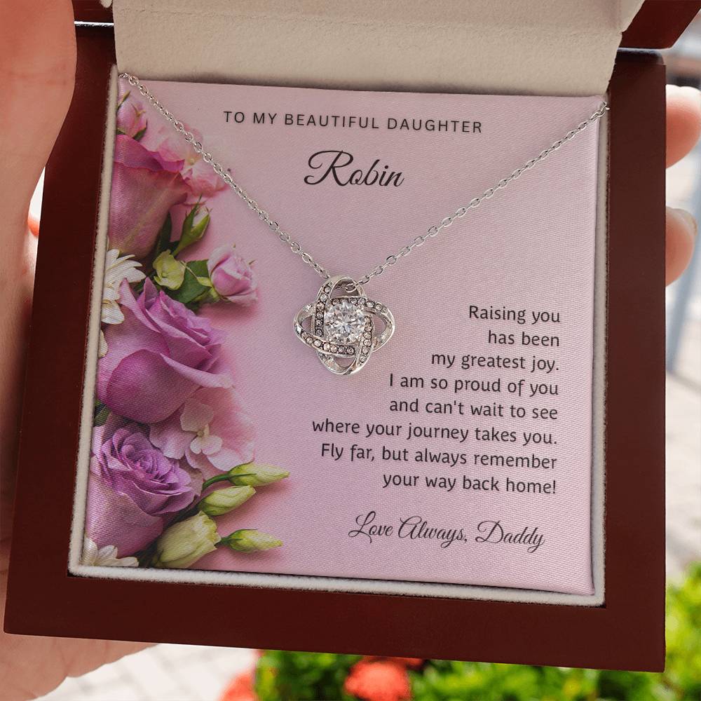 Personalized - To My Beautiful daughter necklace
