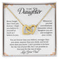 To My daughter | Never Forget That I Love You - Interlocking Hearts necklace