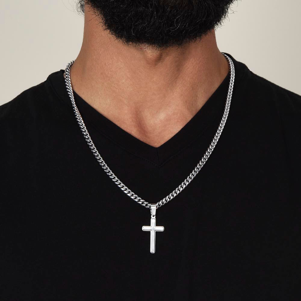 Personalized - To My Son Whenever You Feel Overwhelmed Cross Chain