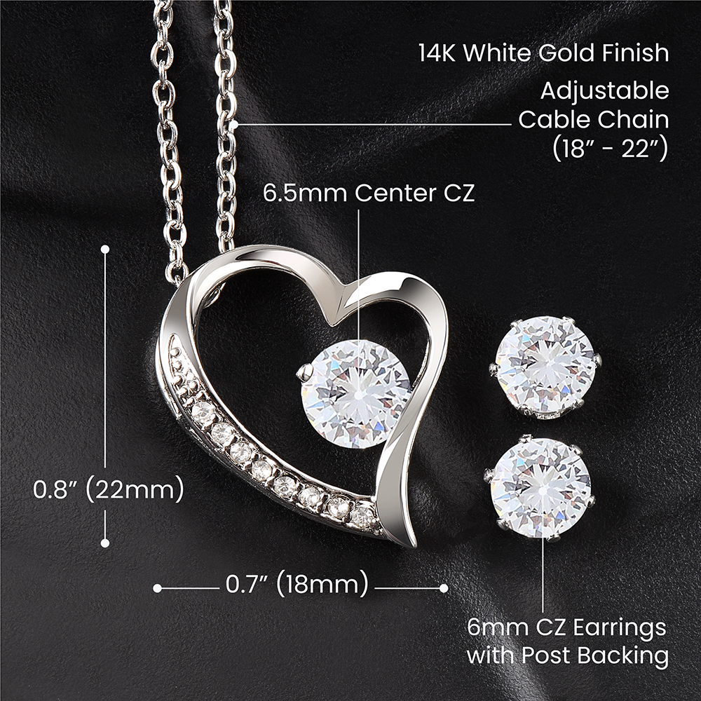 I'm sorry. I'm on my knees necklace & earing bundle