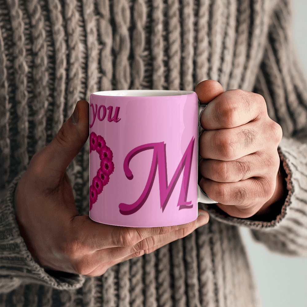 I Love You Mom Pink 11oz Mug