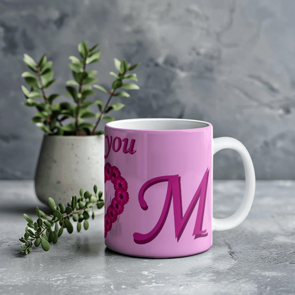 I Love You Mom Pink 11oz Mug