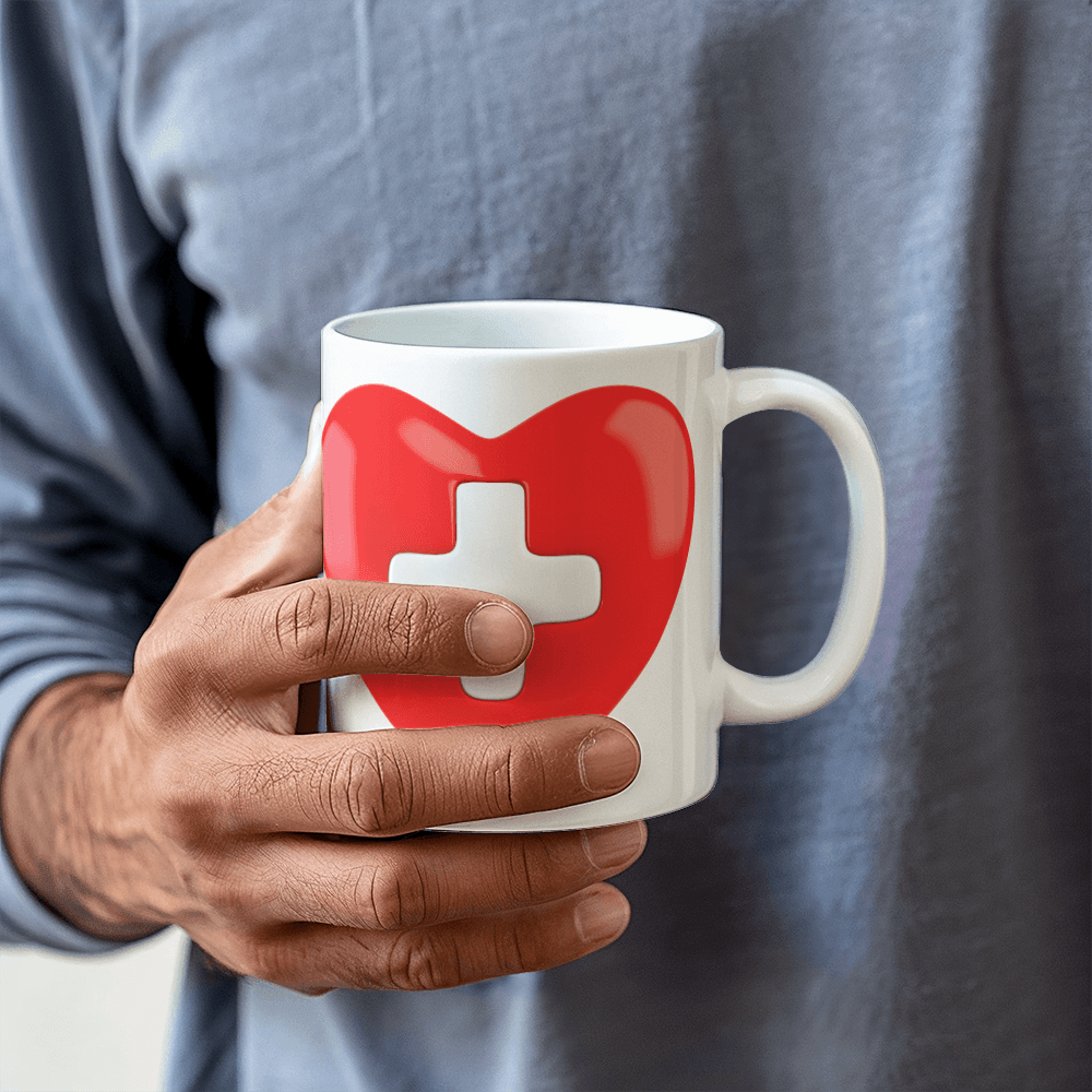 Cross Heart Mug 11oz