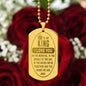 To My King. I Love You Dog Tag Necklace