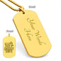 Keep Our Daddy Safe Dog Tag
