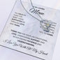 To My Loving Mom | I Love You With All My Heart - Forever Love Necklace