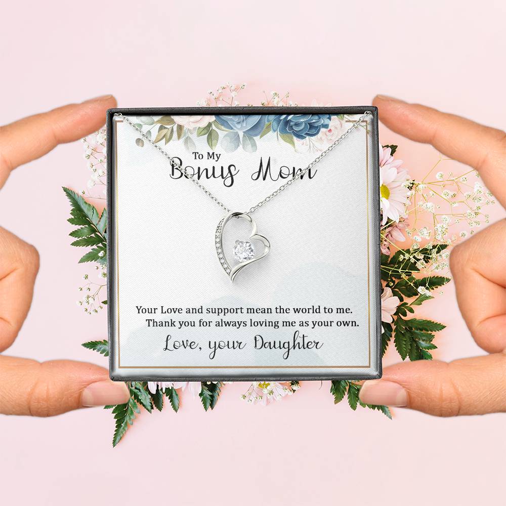To my bonus mom necklace