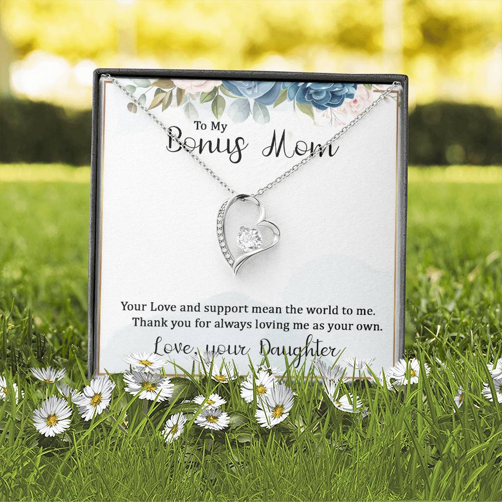 To my bonus mom necklace