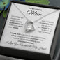 To My Loving Mom | I Love You With All My Heart - Forever Love Necklace