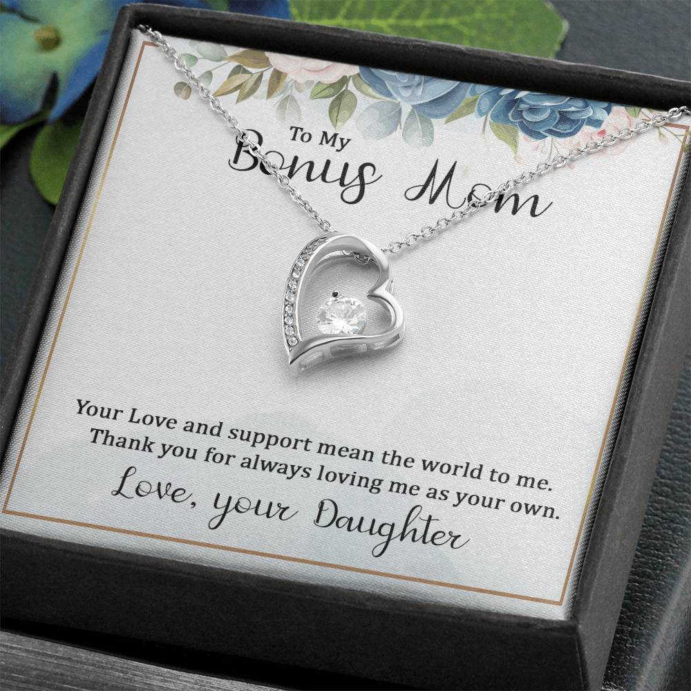 To my bonus mom necklace