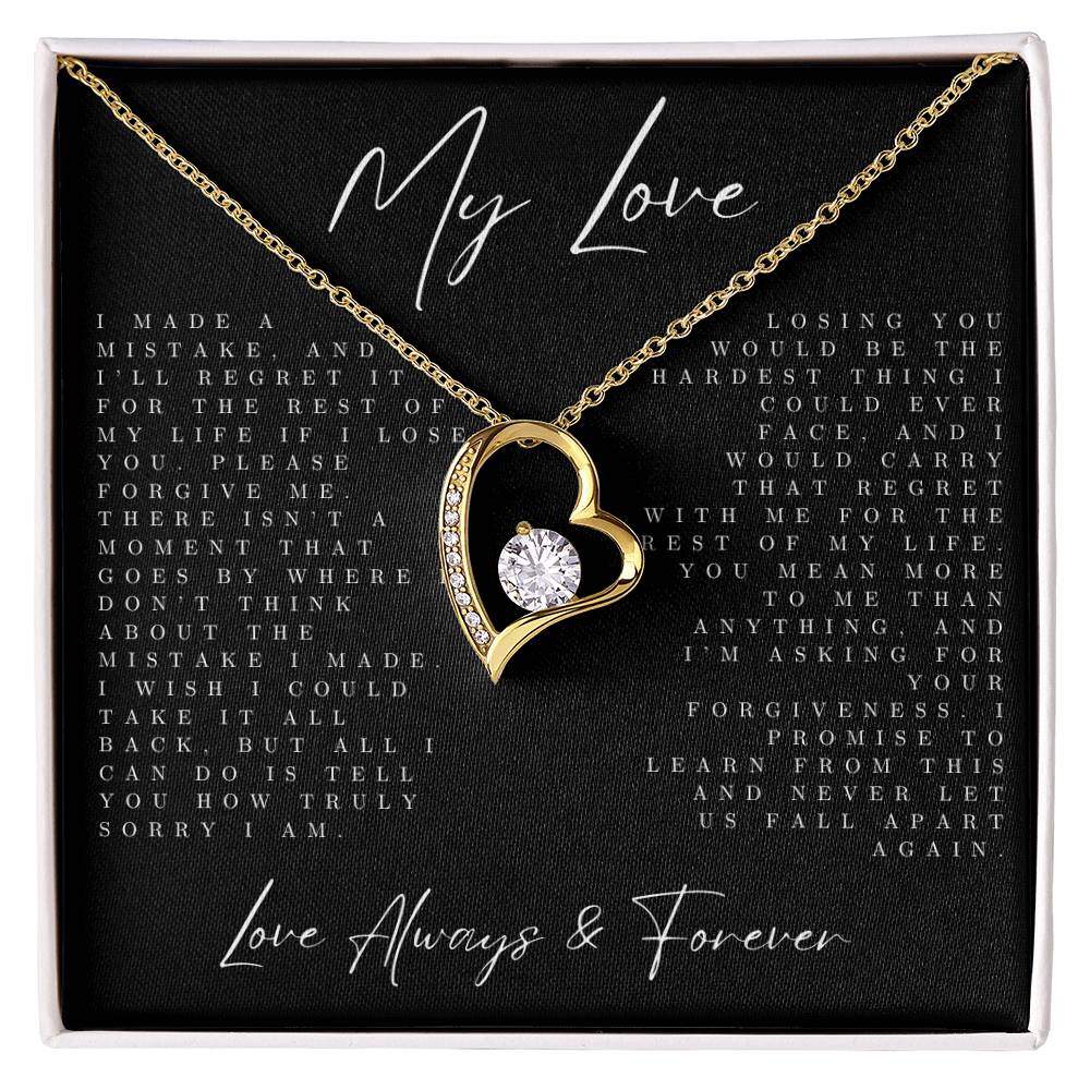 I made a mistake, and I'll regret it for the rest of my life necklace