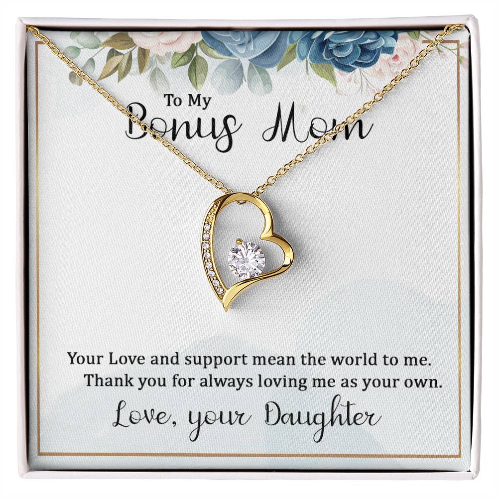 To my bonus mom necklace