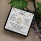 To My Loving Mom | I Love You With All My Heart - Forever Love Necklace